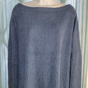 Amarylllis boat neck gray sweater XL